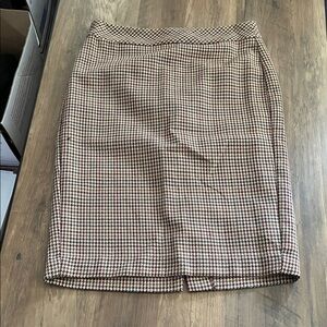 Banana Republic Black and Brown Pencil Skirt